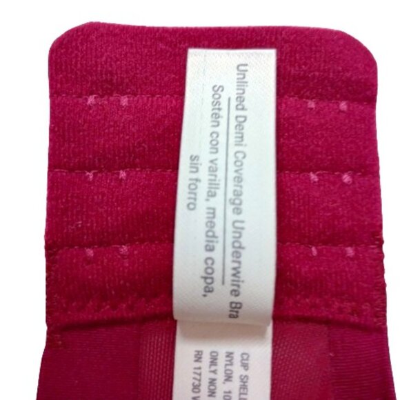 Auden Women's Mesh Unlined Demi Bra Size 36DD NWT - Picture 5 of 11